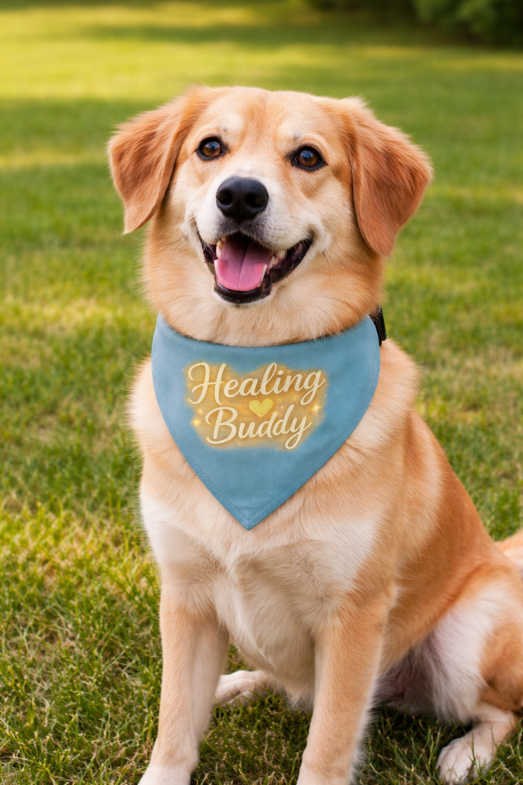 Healing Buddy - Unisex Pet bandana collar L