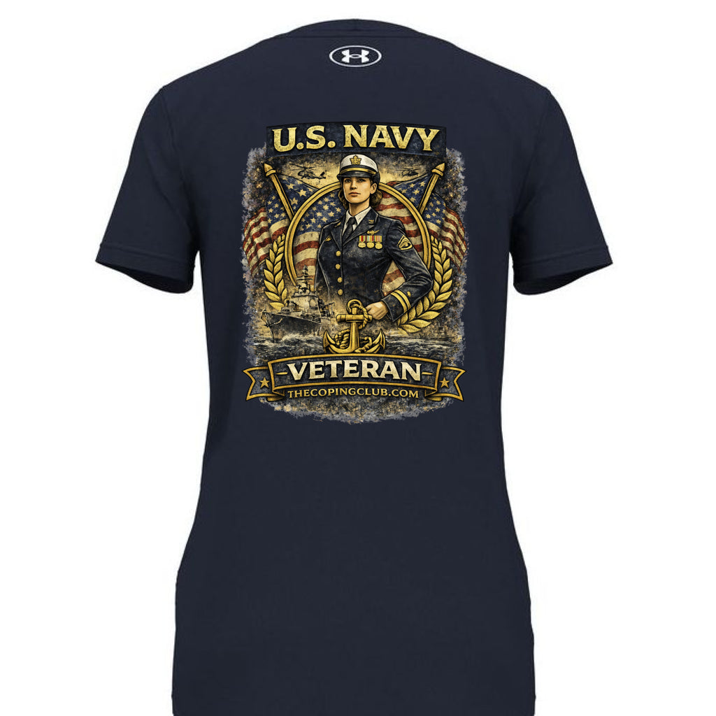 Midnight Navy/ White - BACK