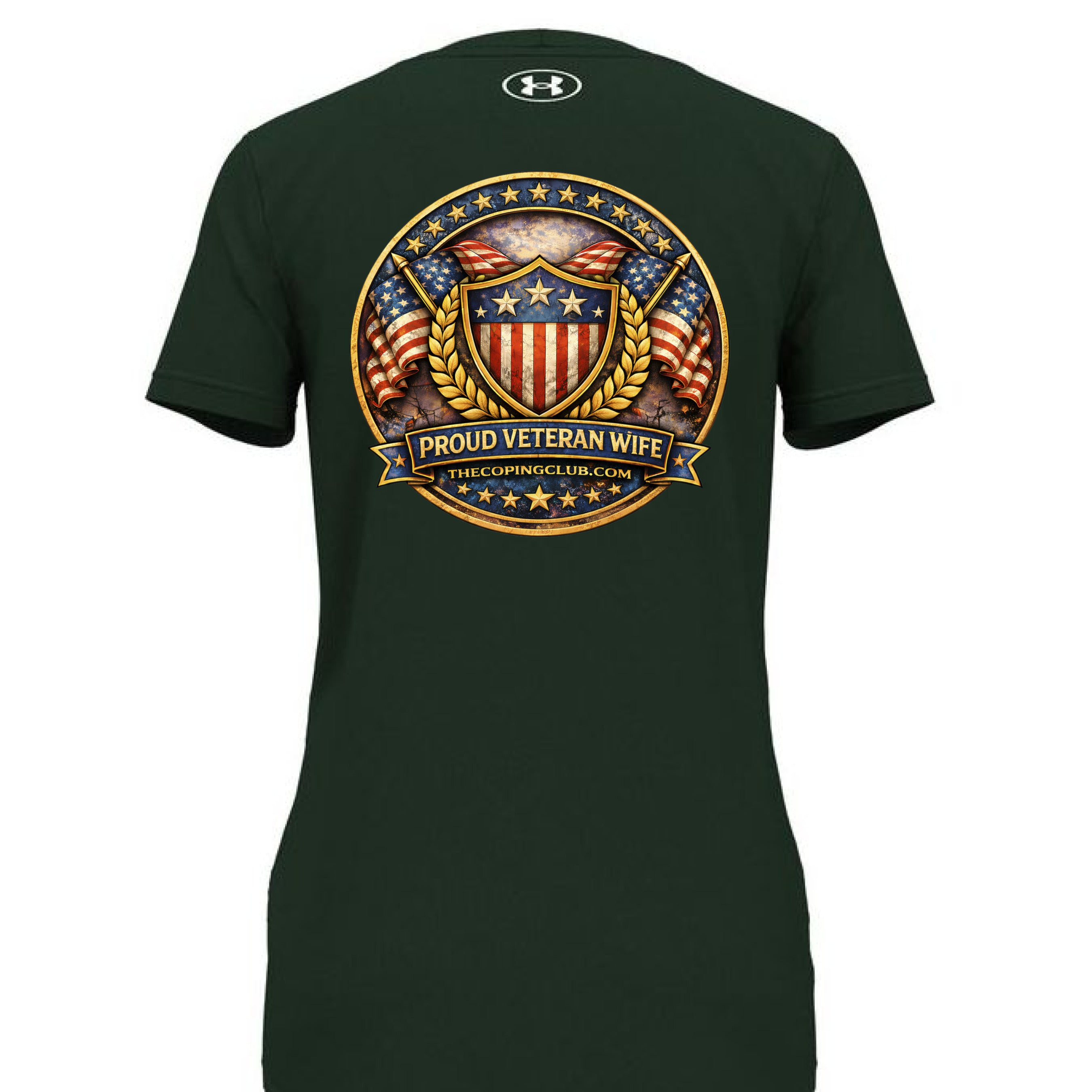 Forest Green/ White - BACK