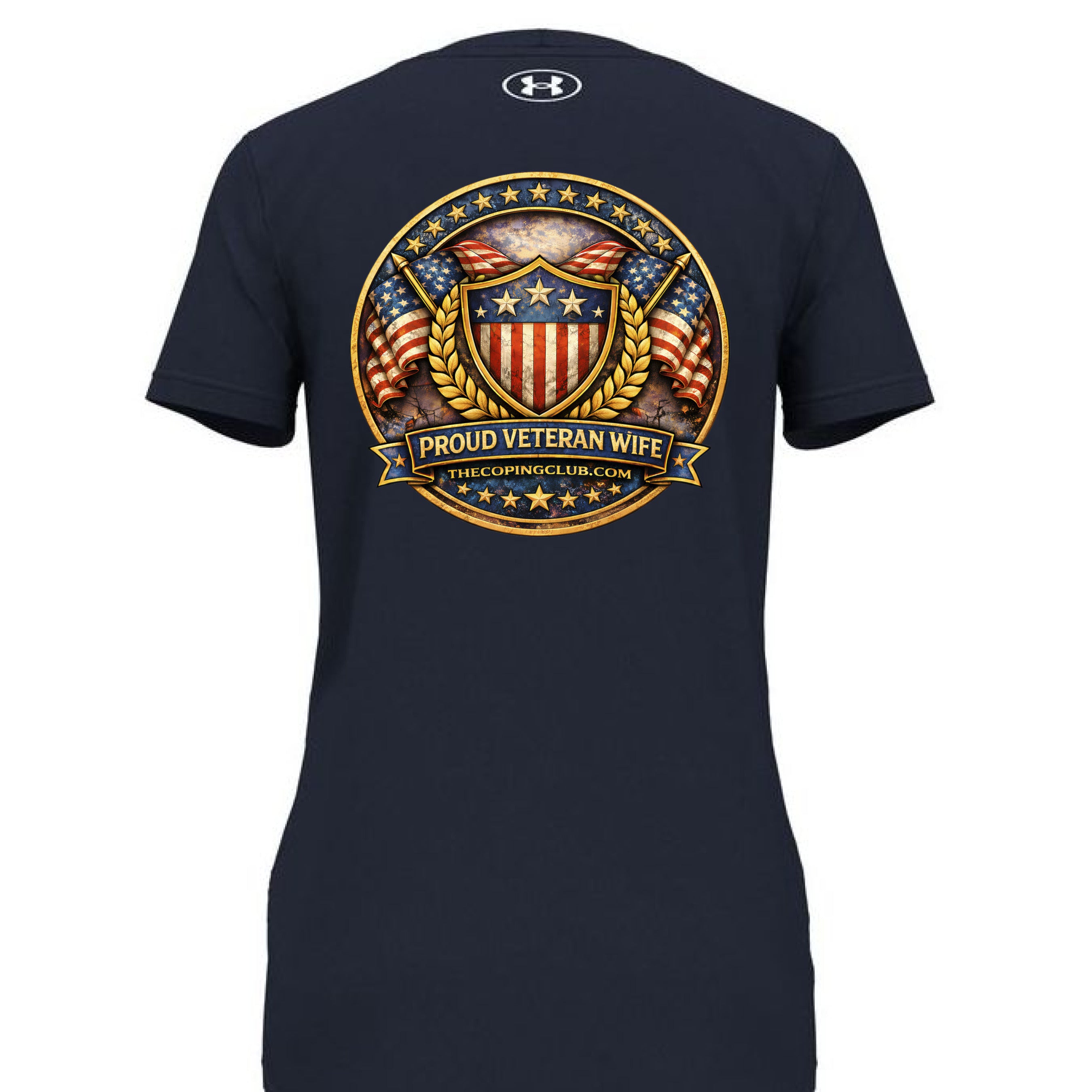 Midnight Navy/ White - BACK