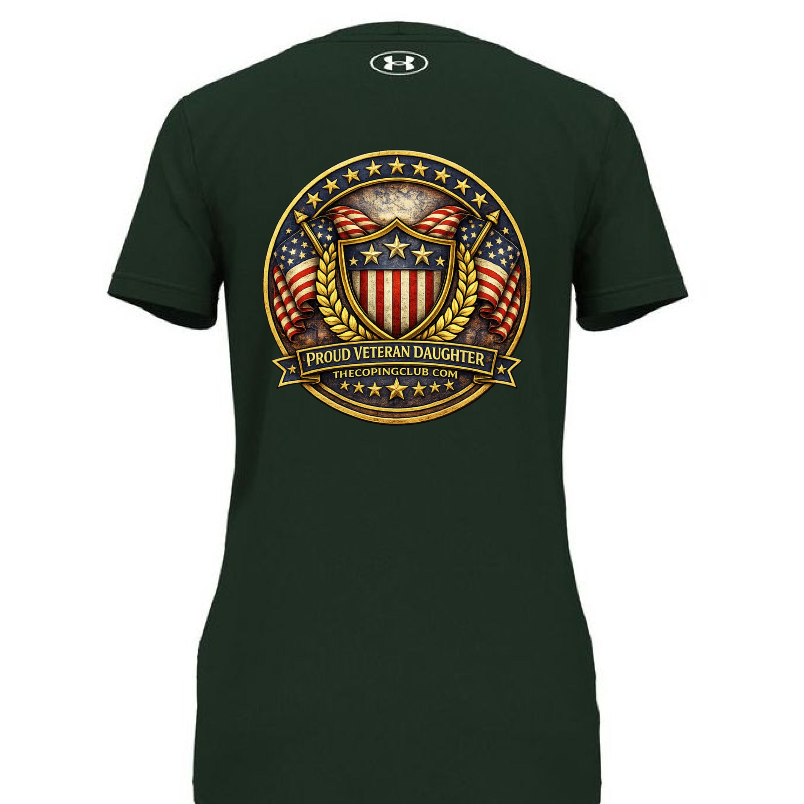 Forest Green/ White - BACK
