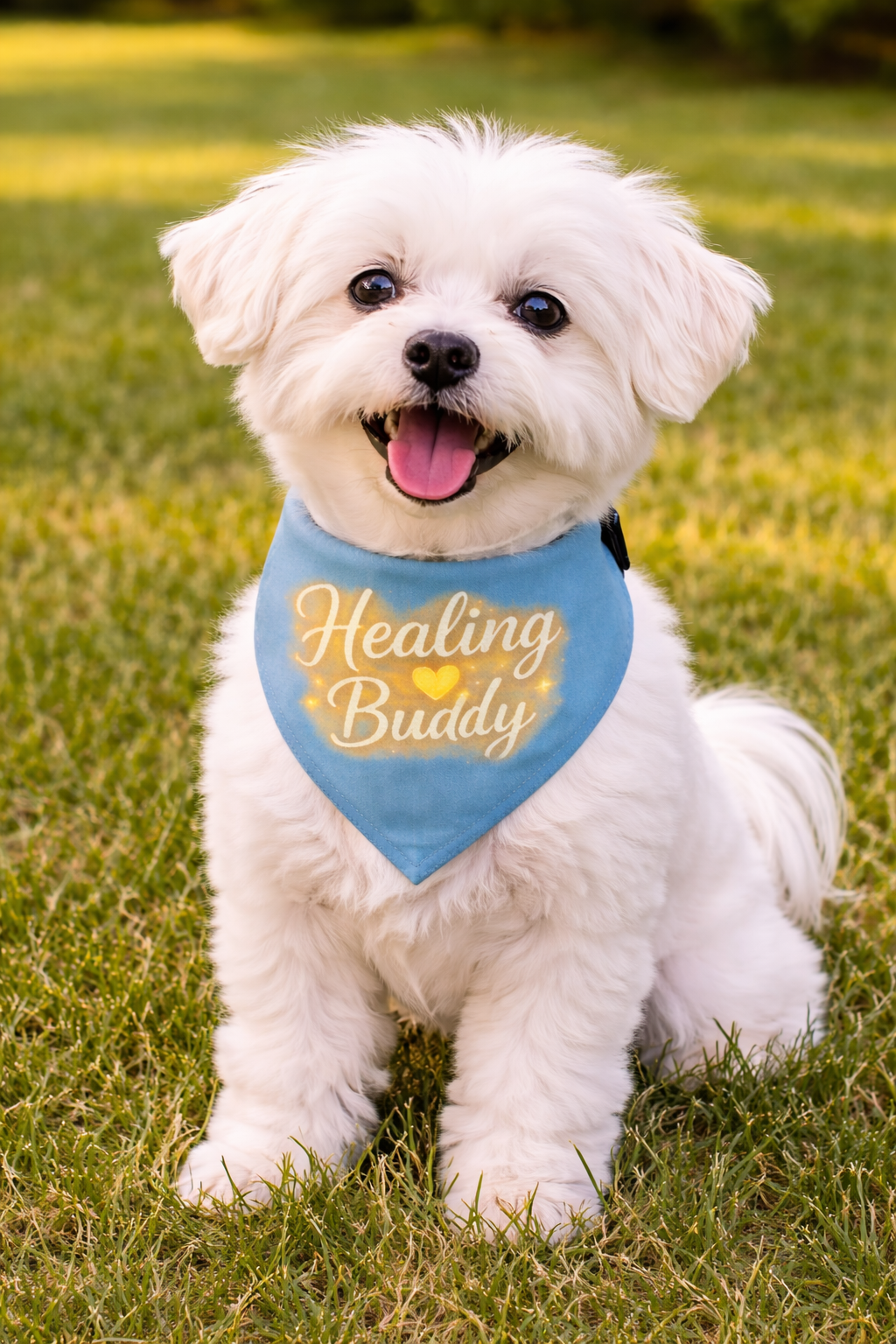 Healing Buddy - Unisex Pet bandana collar S